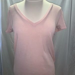 VS PINK V-Neck Short Sleeve T-Shirt